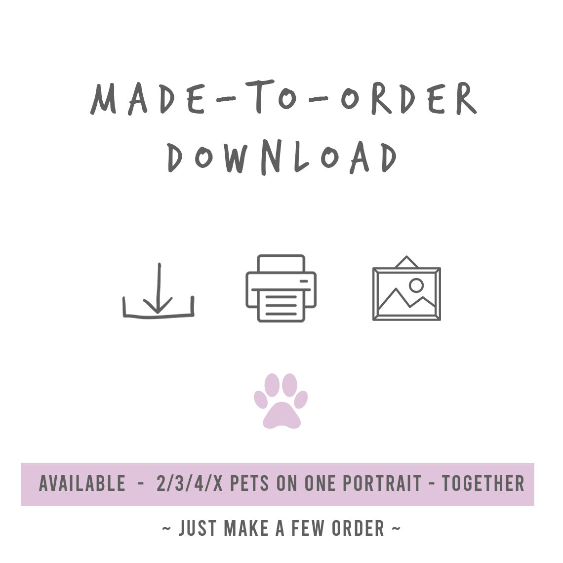 Custom Bad Pet Portrait ~ Digital Download