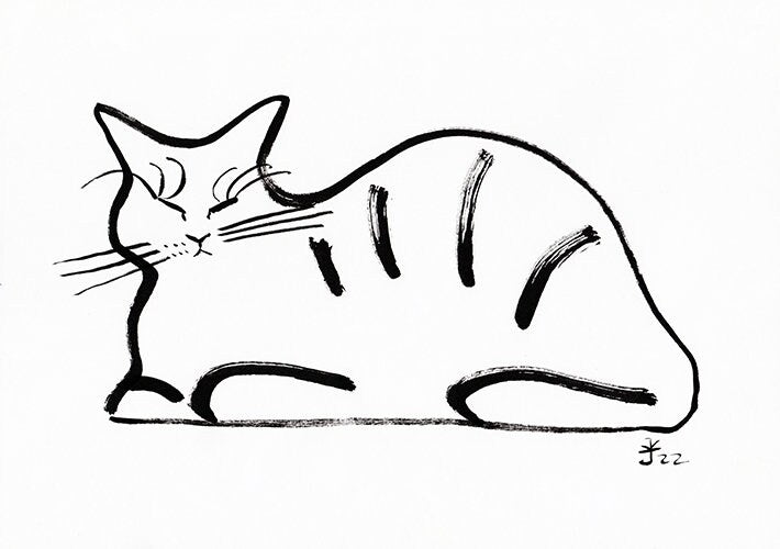Sleeping Cat Wall Art Print, Printable Digital Download, custom cat wall print, chill cat digital download nigh home pet gift wall decor