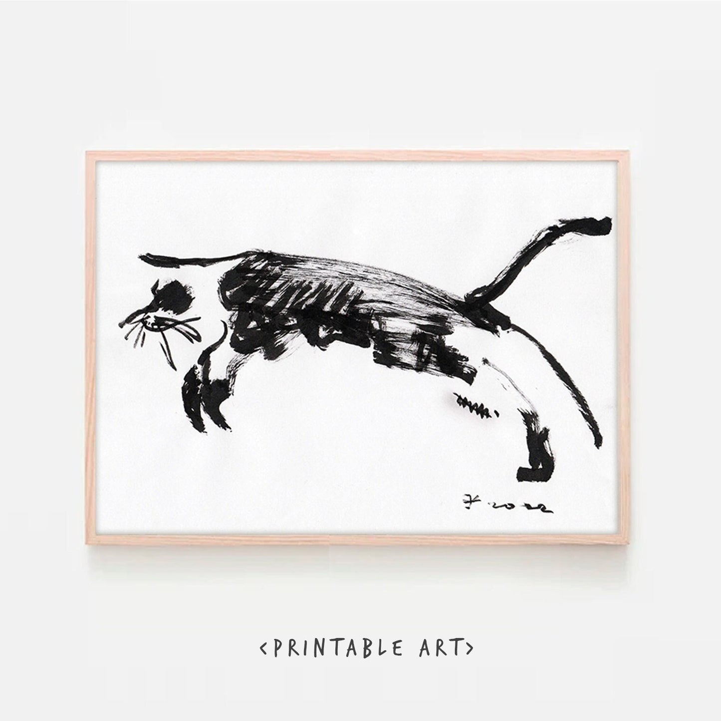 Dog Jump - digital download gift wall decor