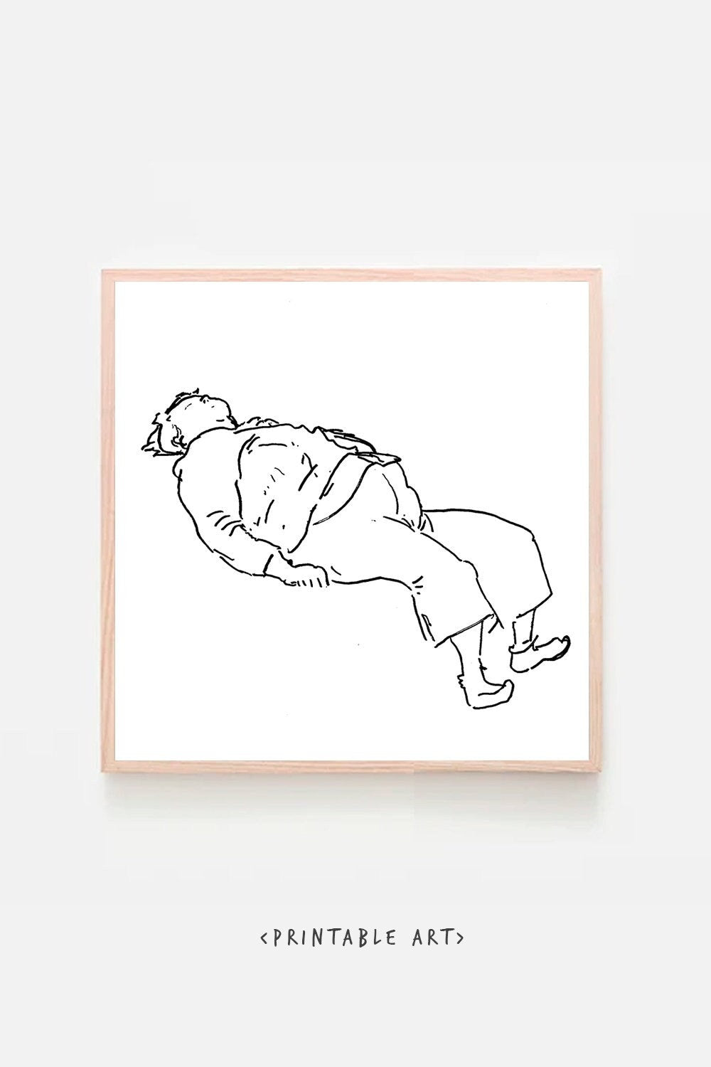 Minimalist Dorm Decor Sleep Woman Digital Printable ~ Sketch Art ~ Download Wall Print ~ Gift for Her Sketch Gallery Sketch black and white