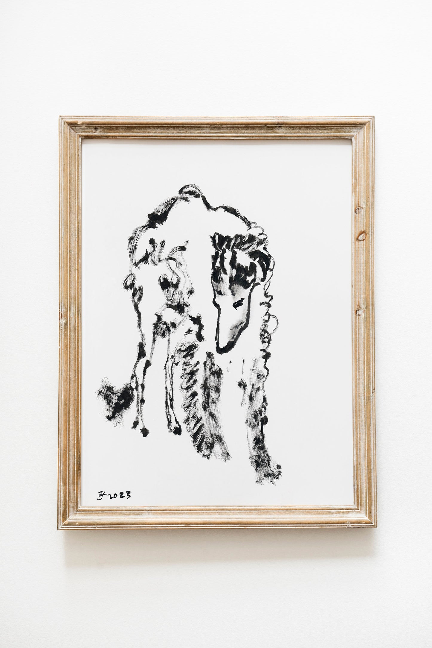 Borzoi Digital Download, Printable Borzoi, Instant Download, Borzoi Minimalist, Black and White Borzoi Art, Russian Wolfhound