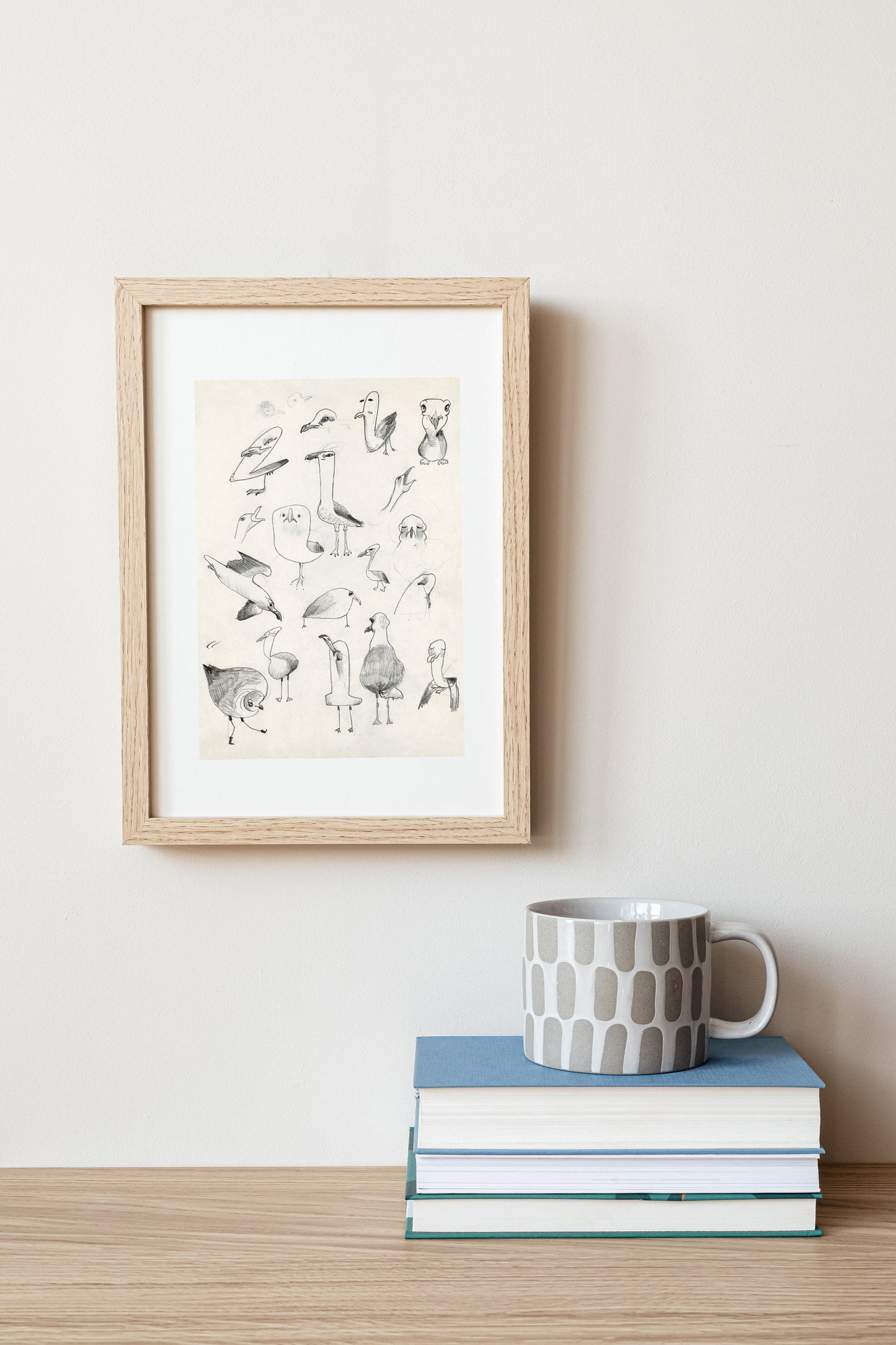Seagull Print, Funky Wall Art, Coastal Print, Bird Printable Wall Art, Digital Print Seagull, Summer Print, Bird Seagull Art, Funny Wall Art