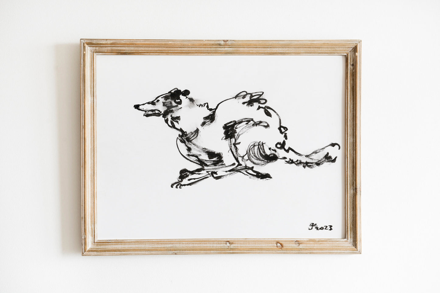 Hunting Dog, Borzoi or Russian Hunting Sighthound, Borzoi Printable Art, Borzoi Drawing, Borzoi Lover, Instant Download, Russian Wolfhound