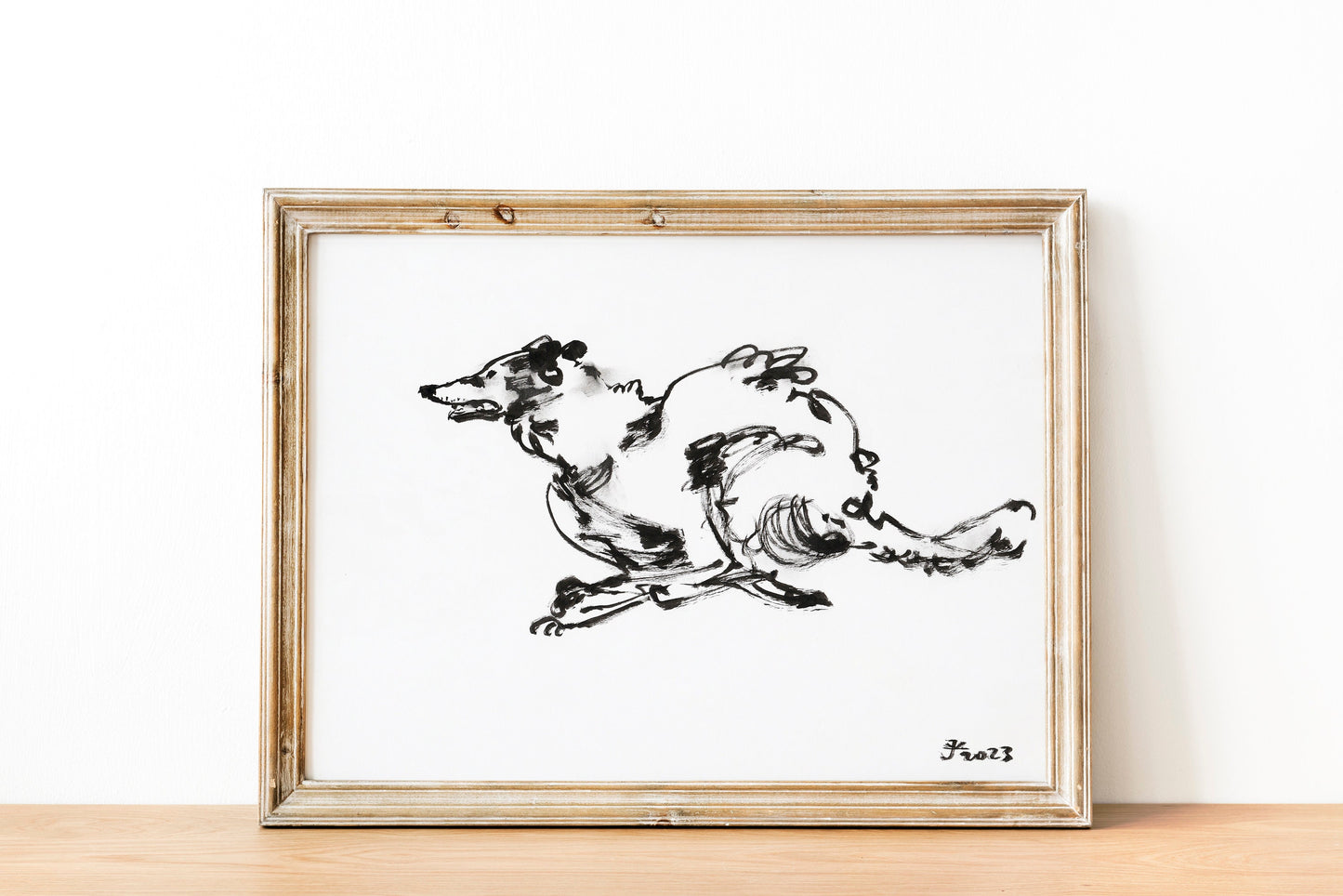 Hunting Dog, Borzoi or Russian Hunting Sighthound, Borzoi Printable Art, Borzoi Drawing, Borzoi Lover, Instant Download, Russian Wolfhound