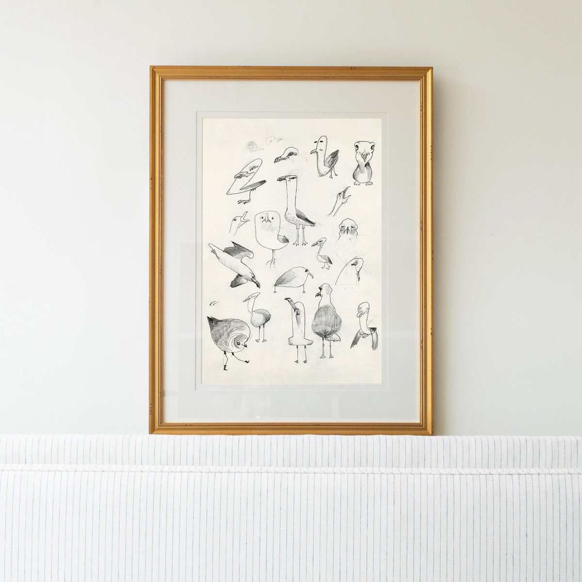Seagull Print, Funky Wall Art, Coastal Print, Bird Printable Wall Art, Digital Print Seagull, Summer Print, Bird Seagull Art, Funny Wall Art