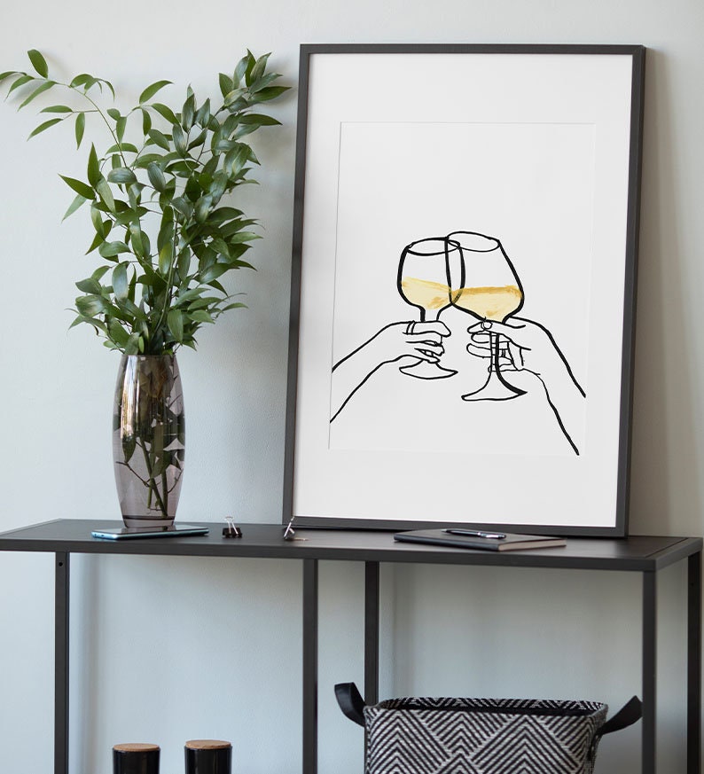 cheers print, digital download, bar cart decor, cheers sign