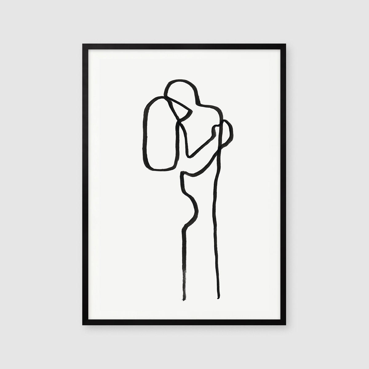 Couples Gift Print, Valentines Day Gift, Instant Download, Love Digital Art, Silhouette Line Art, Valentine Printable, Date Night ideas