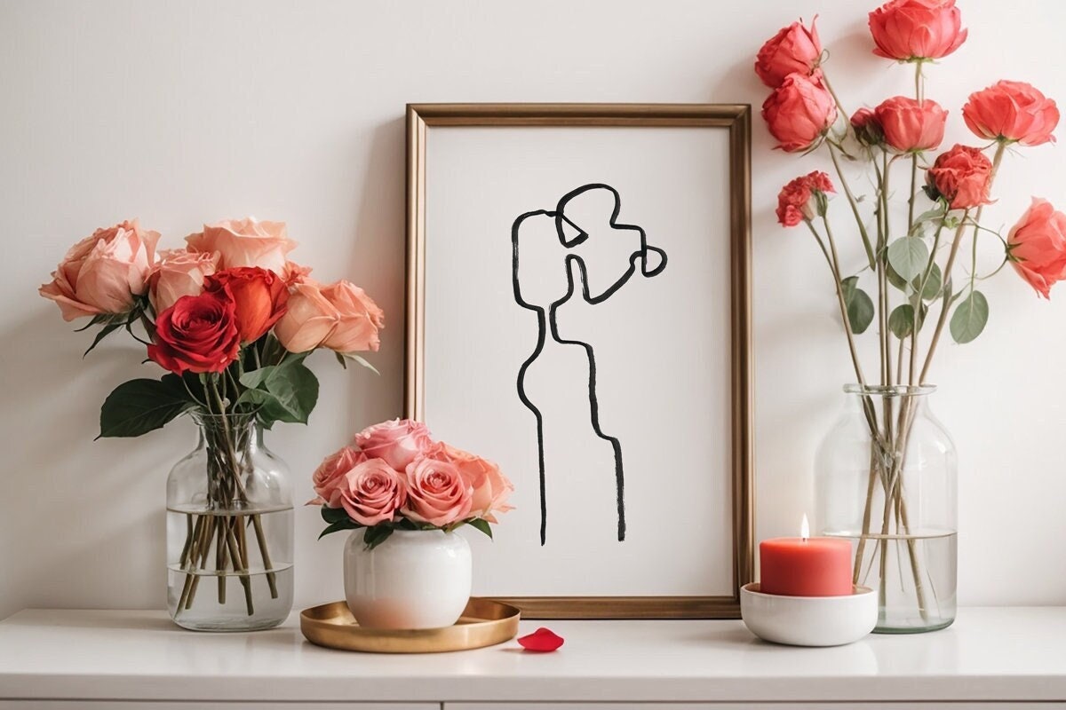 Romantic Gift for Husband, Minimalist Poster, Wedding Print, Valentines Day Gift, Gift for Her, Love Decor, Digital Download