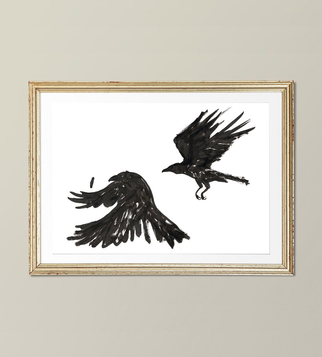 Crow Print, Digital Download, Raven Illustration, Black Bird Poster, Crow Png, Crow Svg, Dark Raven Art, Halloween Decor, Edgar Allen Poe