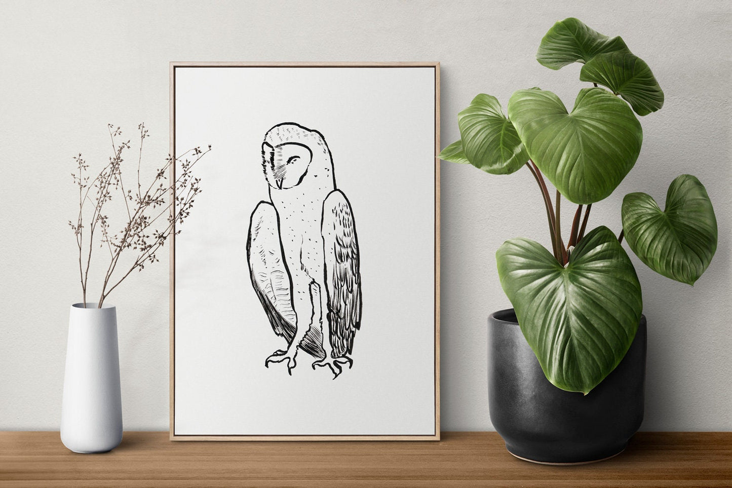 Barn Owl Art, Owl Printable, Owl Baby Shower, Owl Poster, Owl Clipart, Owl Png, Owl Gifts for Wowen, Owl Lover, Symbol of Wisdom, Magic Owl