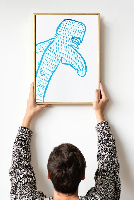 Whale Shark Art Print ~ Nautical Decor ~ Digital Download ~ Animal Wall Art ~ Ocean Whale ~ Marine Life Art