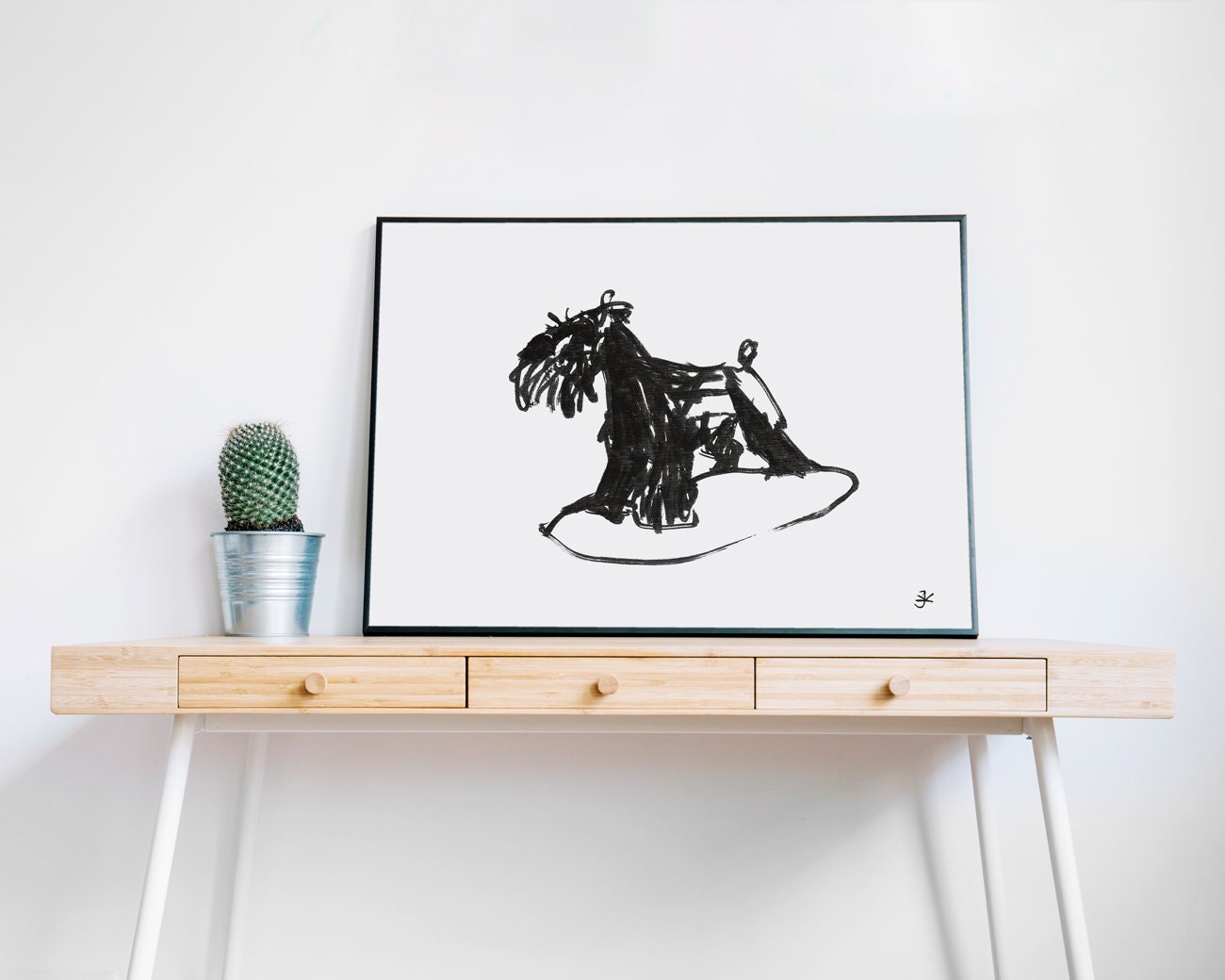 Schnauzer Print, Digital Download, Black And White Printable, Dog Lover Gifts, Giant Schnauzer Poster, Schnauzer Svg, Animal Art