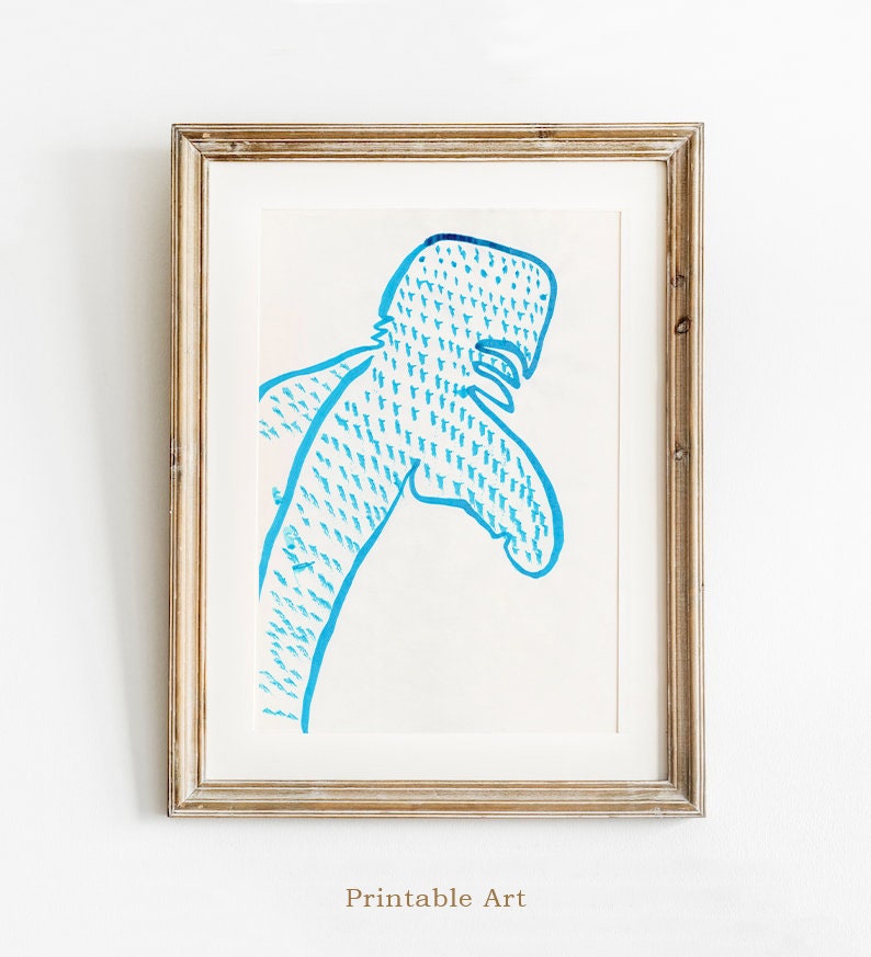 Whale Shark Art Print ~ Nautical Decor ~ Digital Download ~ Animal Wall Art ~ Ocean Whale ~ Marine Life Art