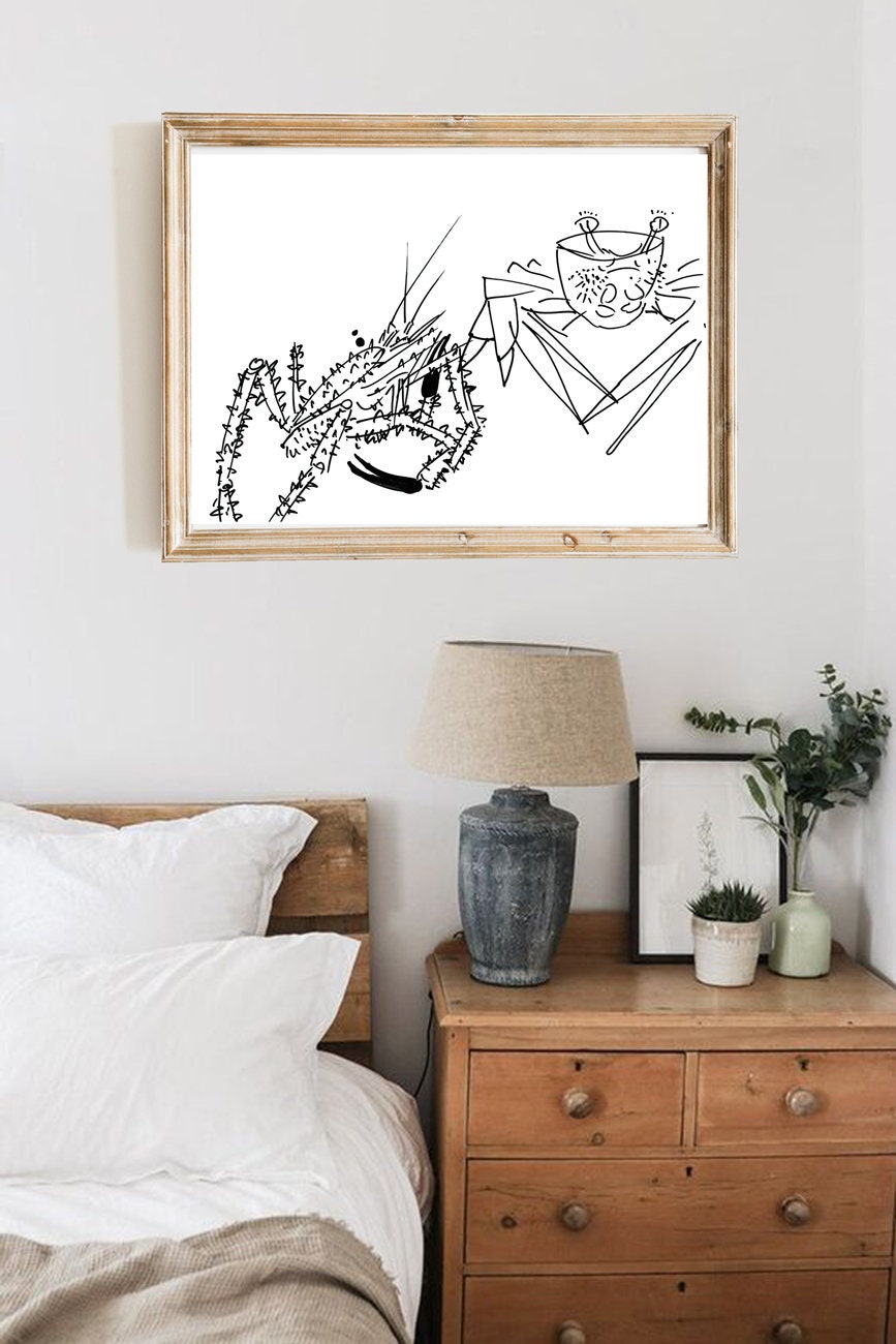 Crab Print, Ocean and Sea Print, Nautical wall decor, Haircutter Print, Haircutter Decor, Beach Wall Art