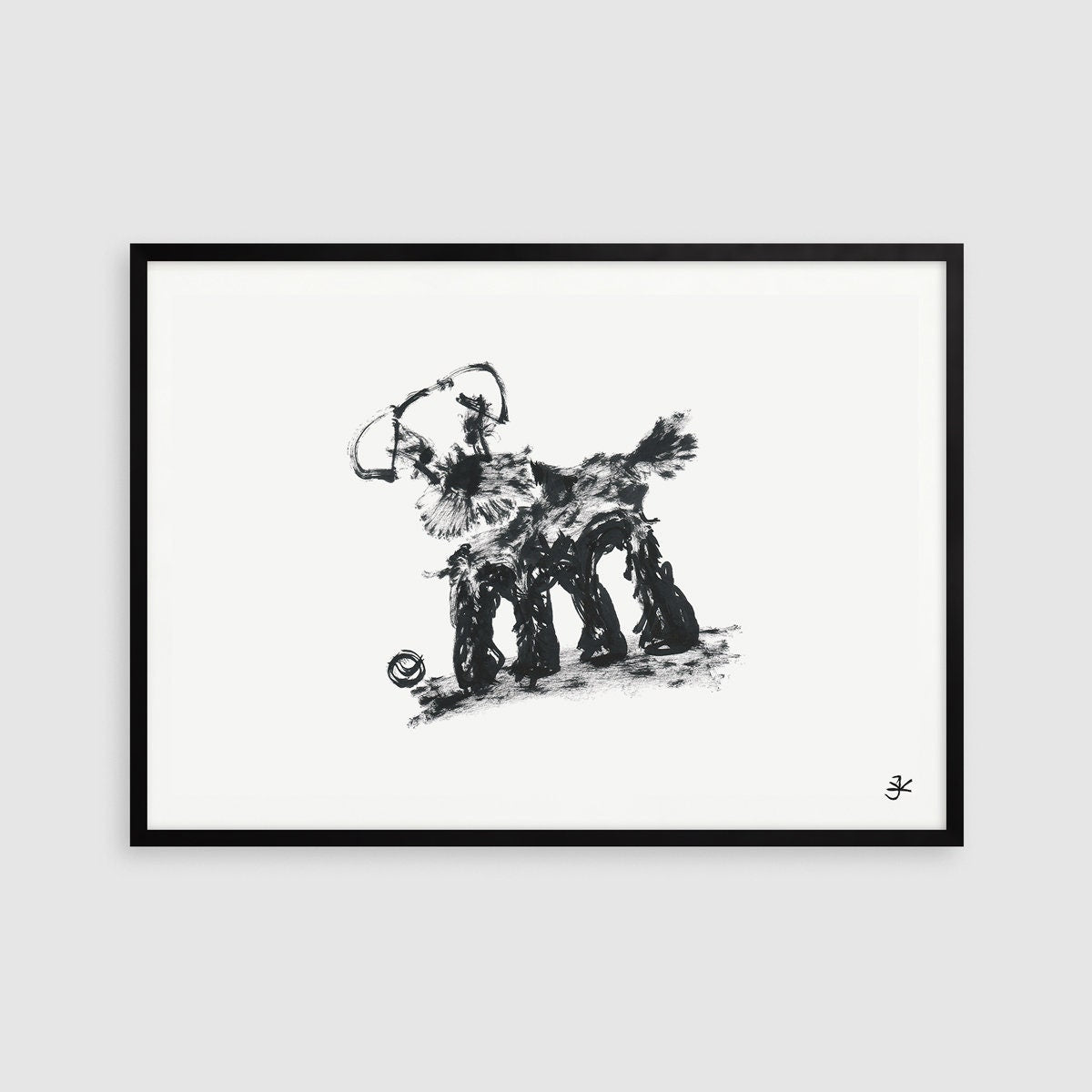 Dog Printable Art, Kids Wall Art, Animal Lover Gifts, Kids Room Decor Ideas, Simple Dog Art