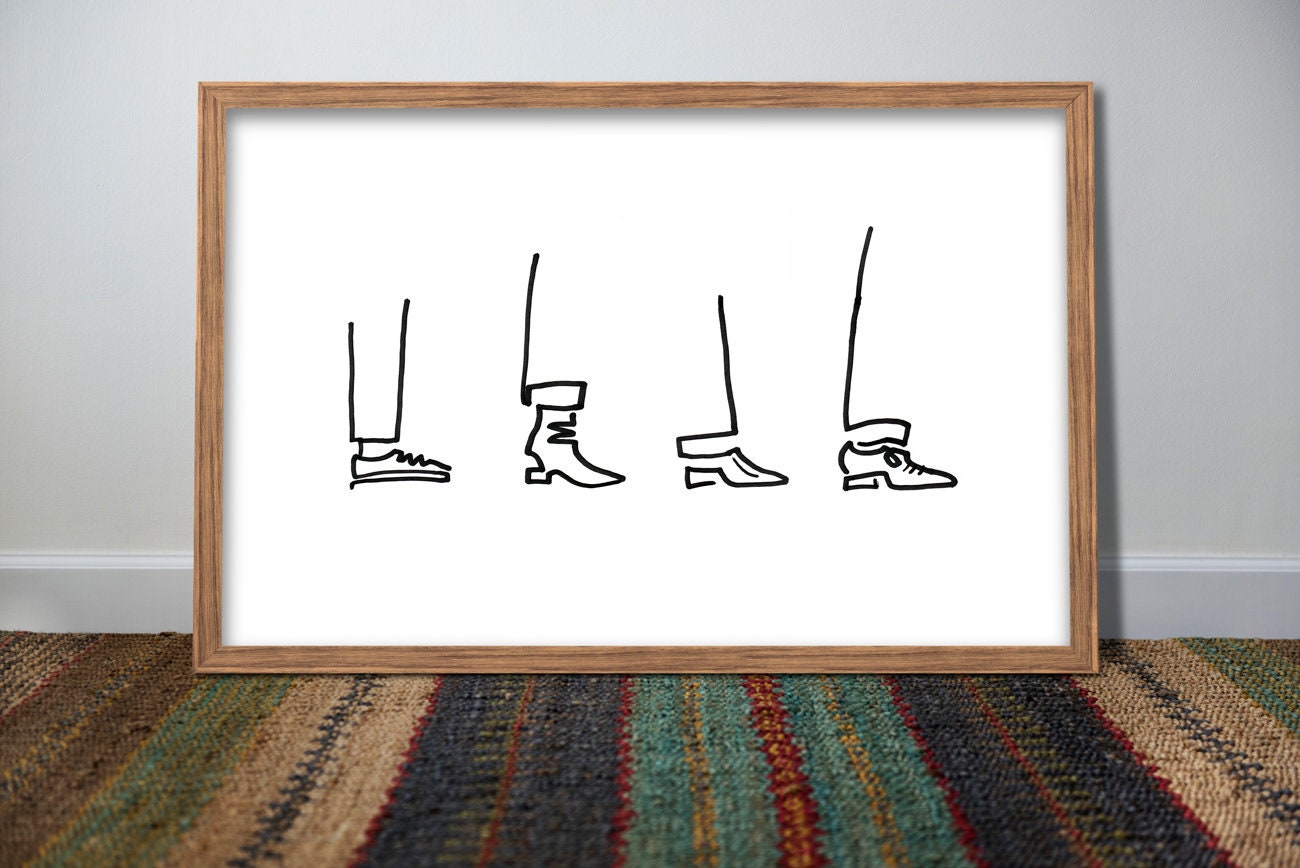Minimalist Shoes Print, Shoe Repair Poster, Sewing Studio Printable, Fashion Studio Decor, Line Art Drawing, Shoemaker gift, Simple Wall Art