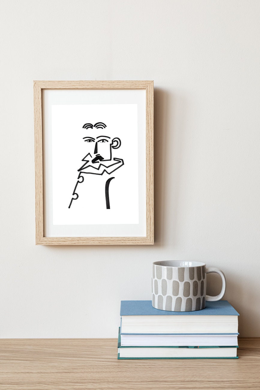 Nikola Tesla Print, Instant Download, Electrical Engineer Printable, Futurist and Inventor, Scientist Decor, Engineer Student Gift