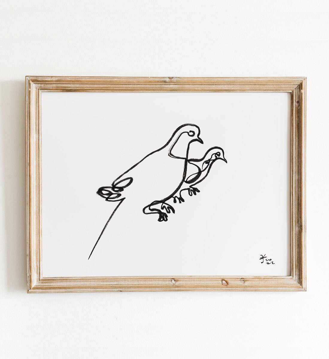 Set of 11 Dove Prints, Digital Download, Nursery Bird Decor, Peaceful Wall Art, Minimalist Pigeon Drawings, Farmhouse Wall Artwork