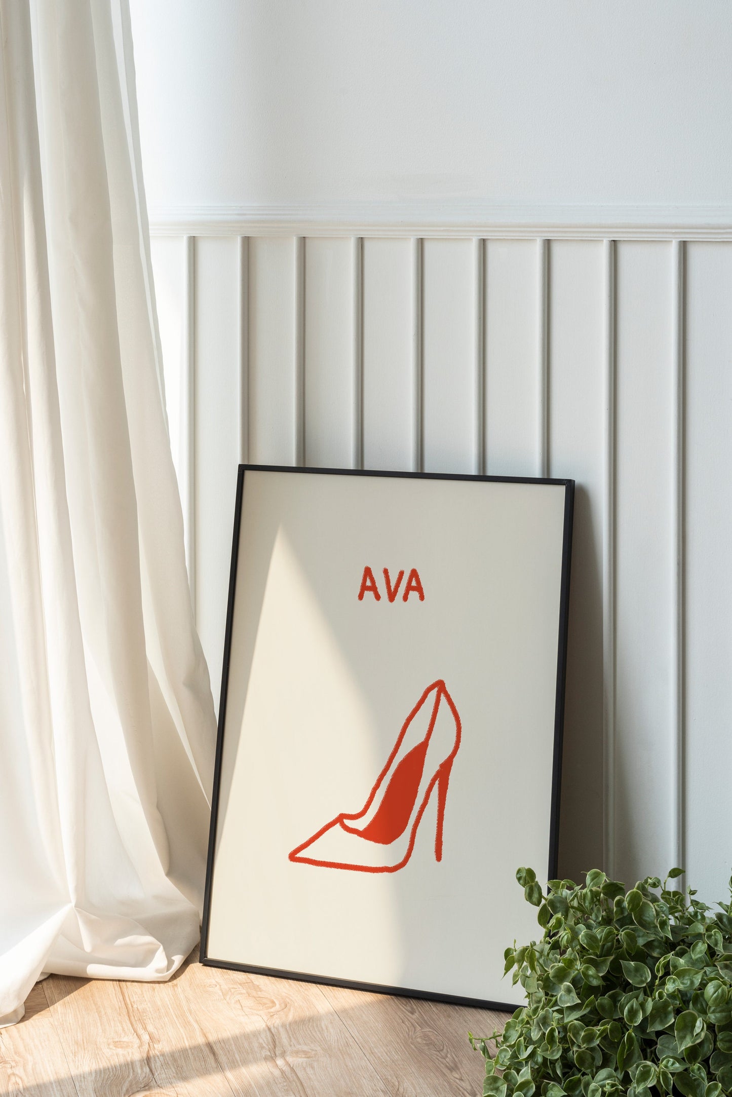 Custom Family Portrait, Shoe Drawing From Photo, Mothers Day Gift, Digital Download, Fashion Gift, Custom Birthday Gift, Whimsical Decor