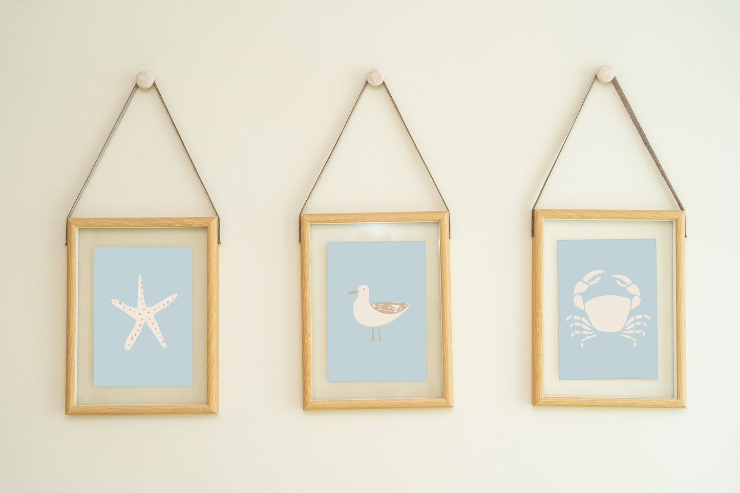 Coastal Nursery Decor, Kids Bathroom Wall Art, Baby Blue Wall Art, Beach House Decorations, Sea Lover Gift, Seagull Poster, Set of 6 Prints
