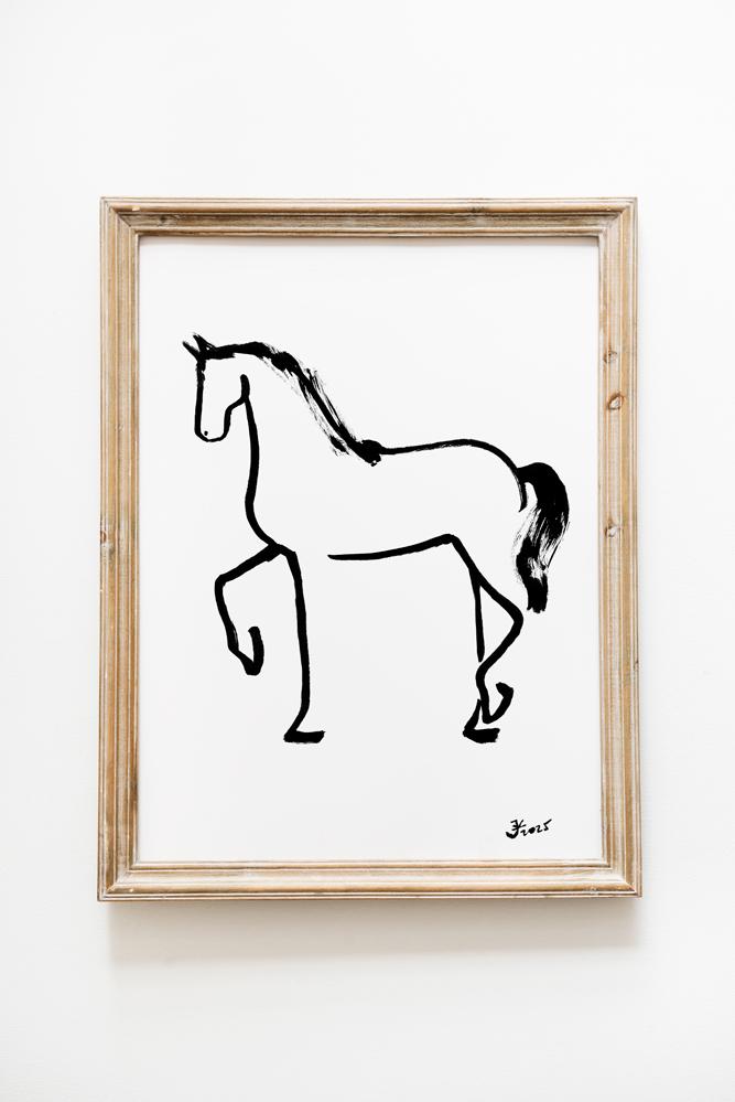 Horse Wall Art, Minimalist Horse Print, Printable Wall Art, Digital Wall Art, Farmhouse Wall Art, Western and Cowboy Decor, Horse Lover Gift