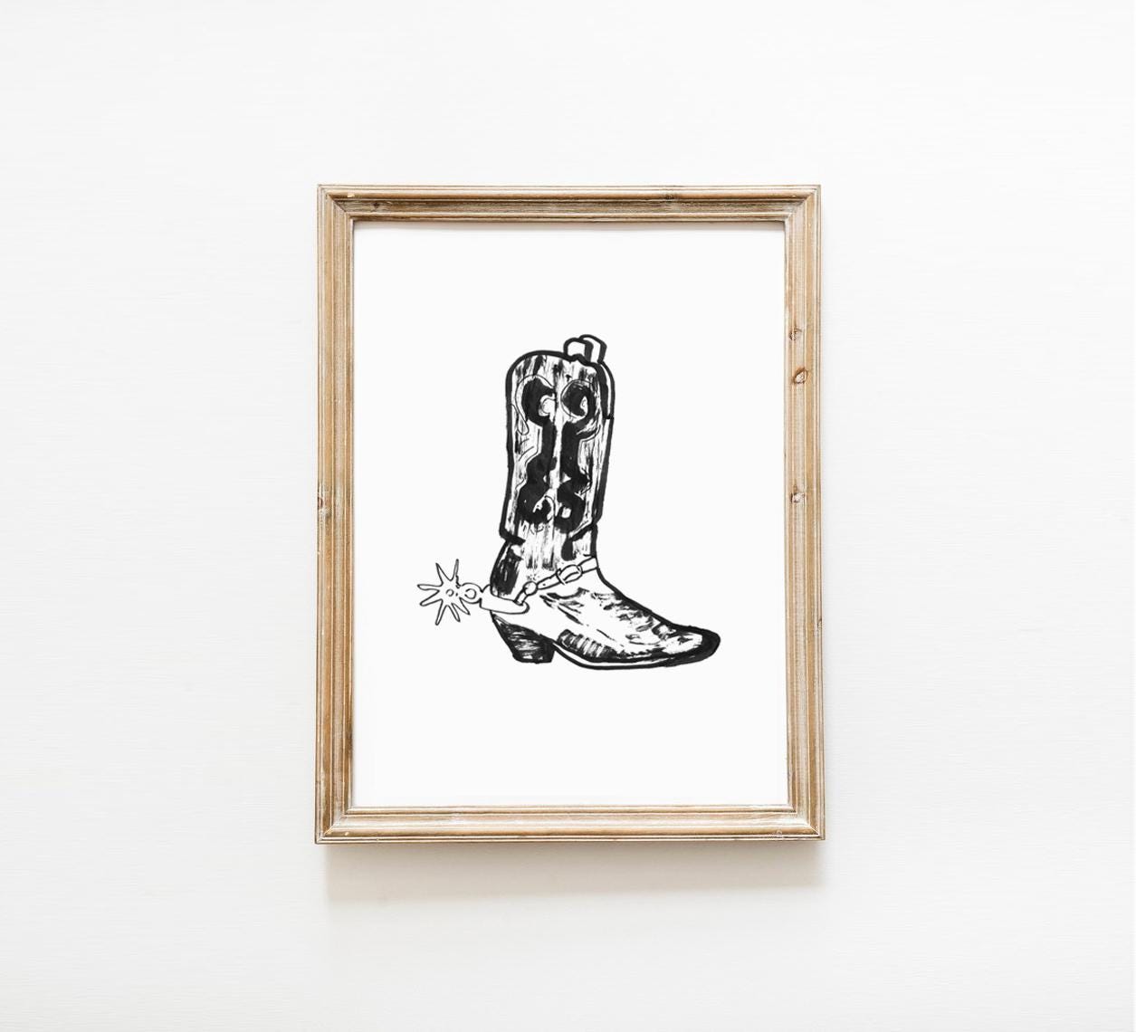 Cowgirl Print, Boots Wall Art, Western Decor Digital Download, Rustic Home Decor, Farmhouse Style, Printable Art, Cowgirl Decor