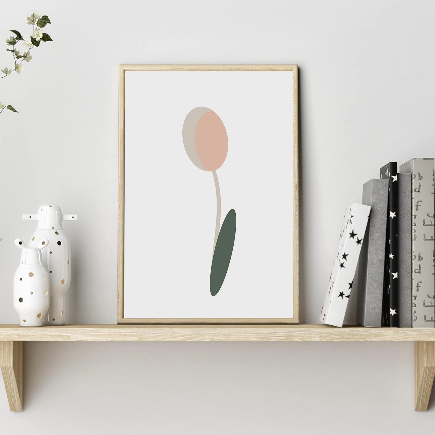 Minimalist Flower Art - Printable Decor for Home, Modern Wall Art, Instant Download, Floral Decor, Elegant Design, Unique Gift