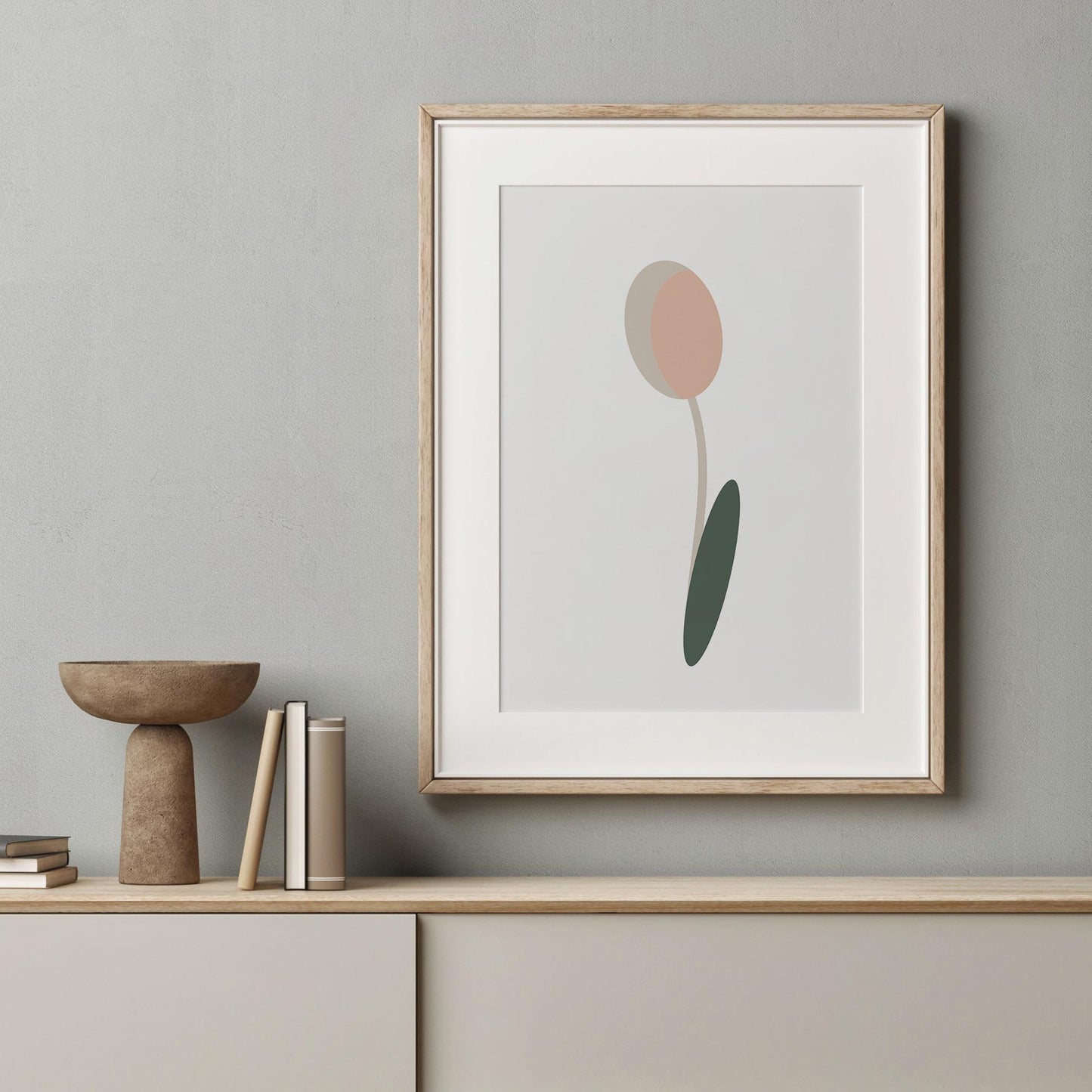 Minimalist Flower Art - Printable Decor for Home, Modern Wall Art, Instant Download, Floral Decor, Elegant Design, Unique Gift