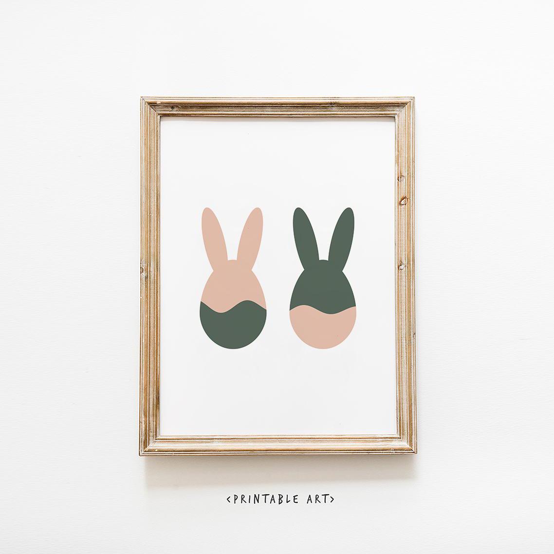 Easter Bunny Ears Digital Print | Cute Rabbit Ears Decor | Funny Kids Print ~ Perfect for Easter Parties | Easter Wedding Decor