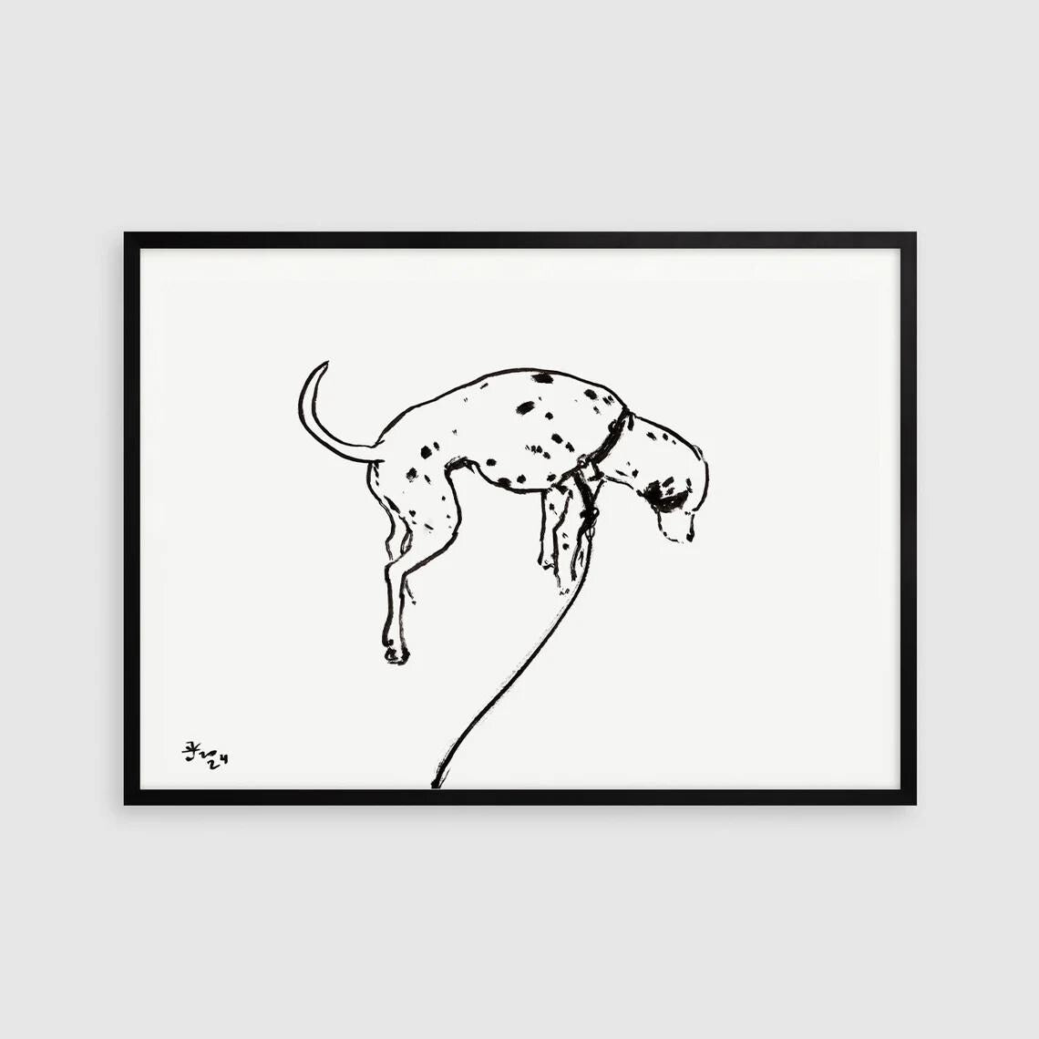 Set of 5 Dalmatian Prints, Digital Download, Dalmatian Drawings, Dalmatian Art, Minimalist Dalmatian Poster, Dog Lovers Gift, Dog Bundle