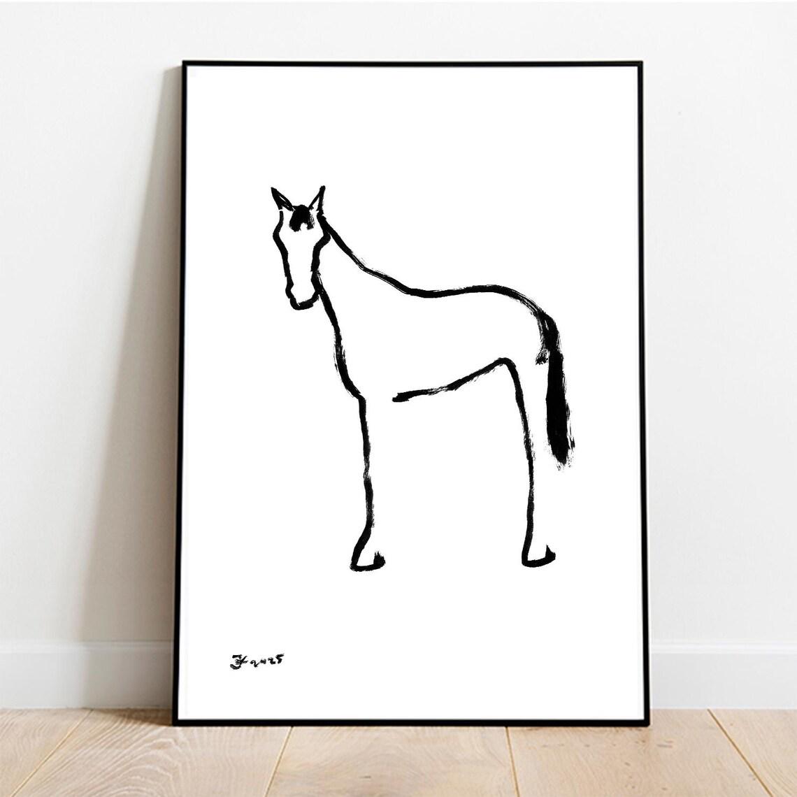 Set of 5 Western Prints, Digital Download, Southwestern Decor, Cowboy Art, Rodeo Aesthetic Wall Art, Horse Drawing, Cowgirl Boots Poster