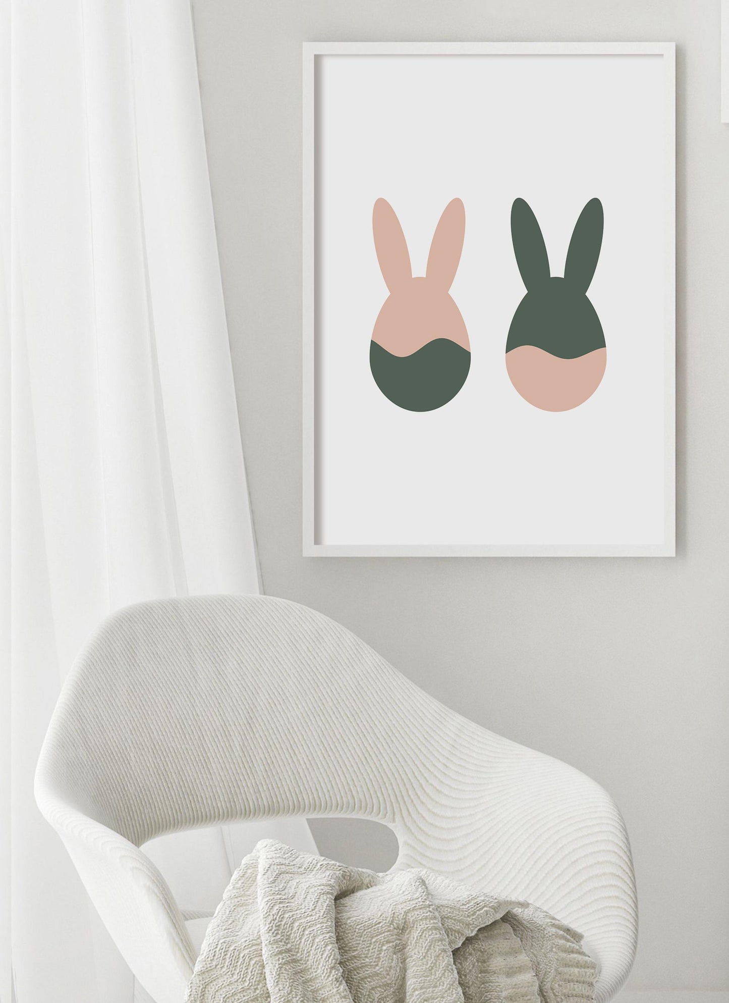 Easter Bunny Ears Digital Print | Cute Rabbit Ears Decor | Funny Kids Print ~ Perfect for Easter Parties | Easter Wedding Decor