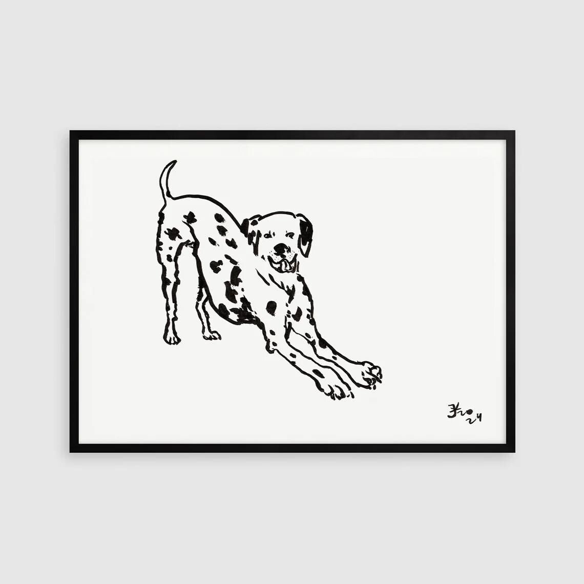 Set of 5 Dalmatian Prints, Digital Download, Dalmatian Drawings, Dalmatian Art, Minimalist Dalmatian Poster, Dog Lovers Gift, Dog Bundle