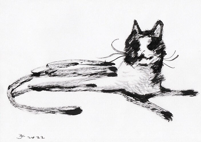 Relax cat - digital download gift wall decor