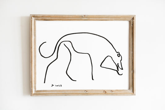 Whippet Print, Greyhound Art, Digital Download, Galgo Art, Greyhound Drawing, Greyhound Adoption, Minimalist Greyhound, Whippet Gifts,