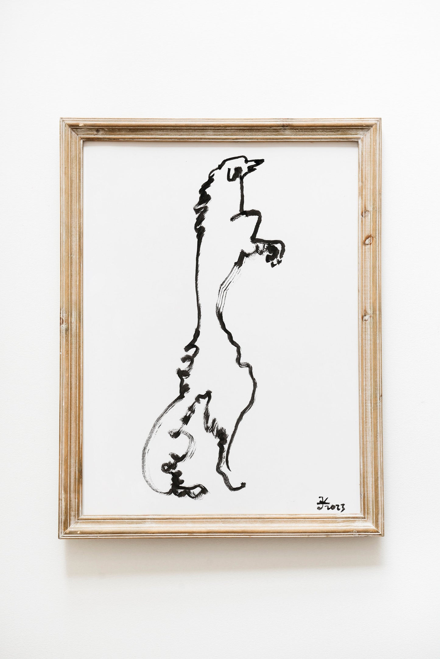 Borzoi Dog Art Print, Black and White Borzoi, Borzoi Drawing, Minimalist Borzoi, Borzoi Art, Printable Borzoi, Russian Wolfhound