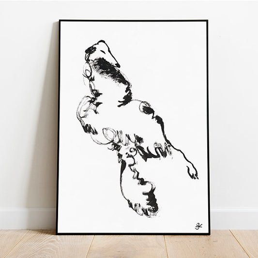 Russian Wolfhound or Borzoi Dog, Printable Borzoi, Borzoi Digital Print, Minimalist Borzoi, International Dog Day, Borzoi Lover