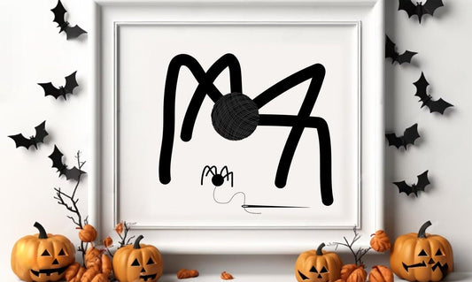 Tarantula Spider Halloween Printable, Whimsical Halloween Print, Halloween Decor, Spider Poster, Spider Art Print, Spider Illustration