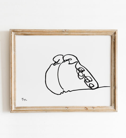Bird Line Art, Pigeon Digital Download, Bird Lover Print, Digital Download, Valentine Art Gifts, Christmas Gifts, Nature Lover Gifts