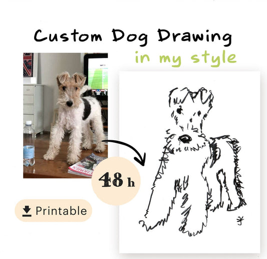 Dog Portraits from Photo ~ Digital Download