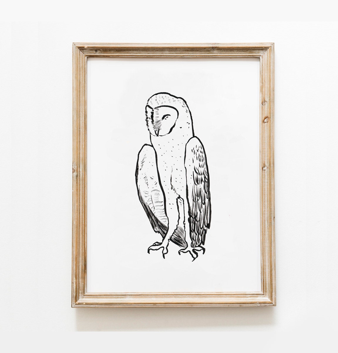 Barn Owl Art, Owl Printable, Owl Baby Shower, Owl Poster, Owl Clipart, Owl Png, Owl Gifts for Wowen, Owl Lover, Symbol of Wisdom, Magic Owl