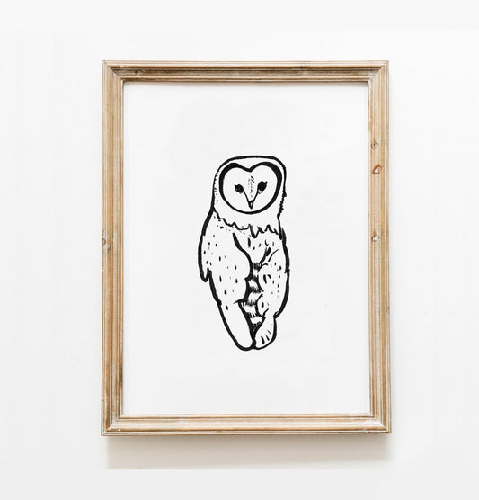 Owl Lovers Gift, Barn Owl Printable, Dorm Decor, Owl SVG, Barn Owl Png, Birds of Prey, Owl minimalist, Wisdom Symbol, Wizard Bird, Owl Decor