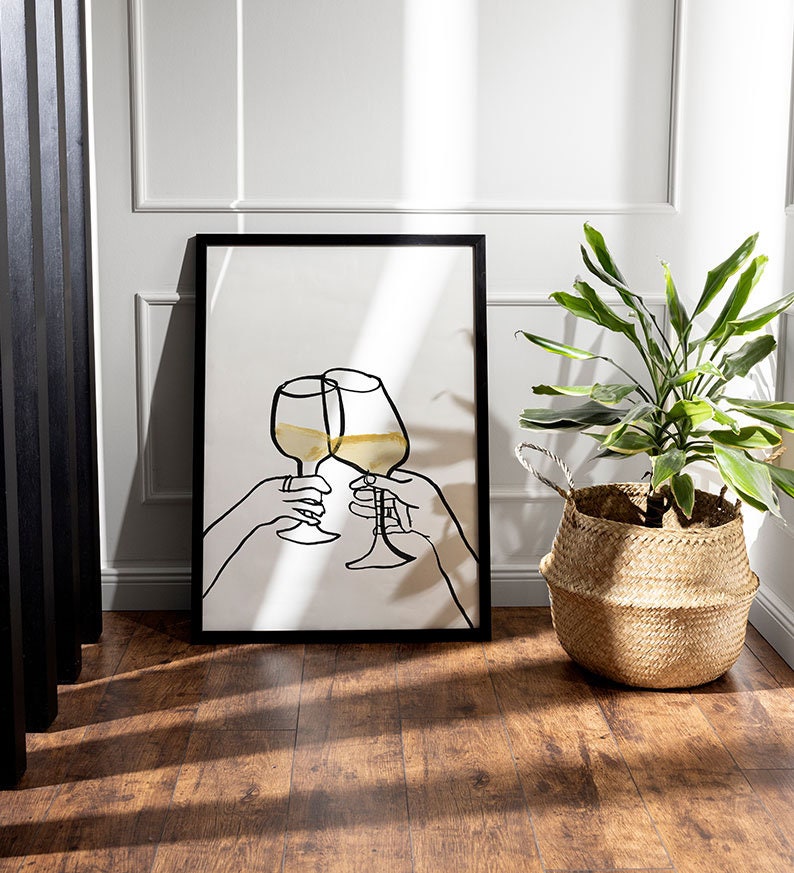 cheers print, digital download, bar cart decor, cheers sign