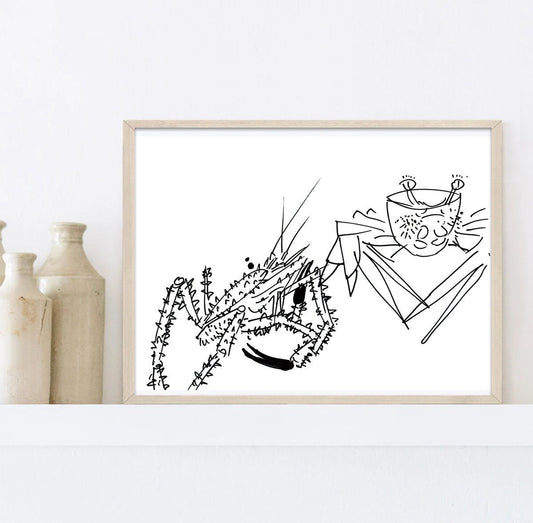 Crab Print, Ocean and Sea Print, Nautical wall decor, Haircutter Print, Haircutter Decor, Beach Wall Art