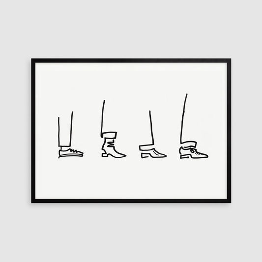 Minimalist Shoes Print, Shoe Repair Poster, Sewing Studio Printable, Fashion Studio Decor, Line Art Drawing, Shoemaker gift, Simple Wall Art