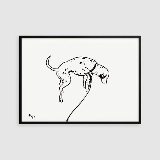 Dalmatian Dog Art Print, Children's Nursery Wall Art, Dalmatian Printable Art, Instant Download, Dalmatian Drawing, Dog Lover Decor