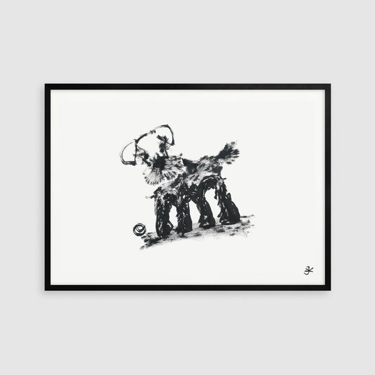 Dog Printable Art, Kids Wall Art, Animal Lover Gifts, Kids Room Decor Ideas, Simple Dog Art