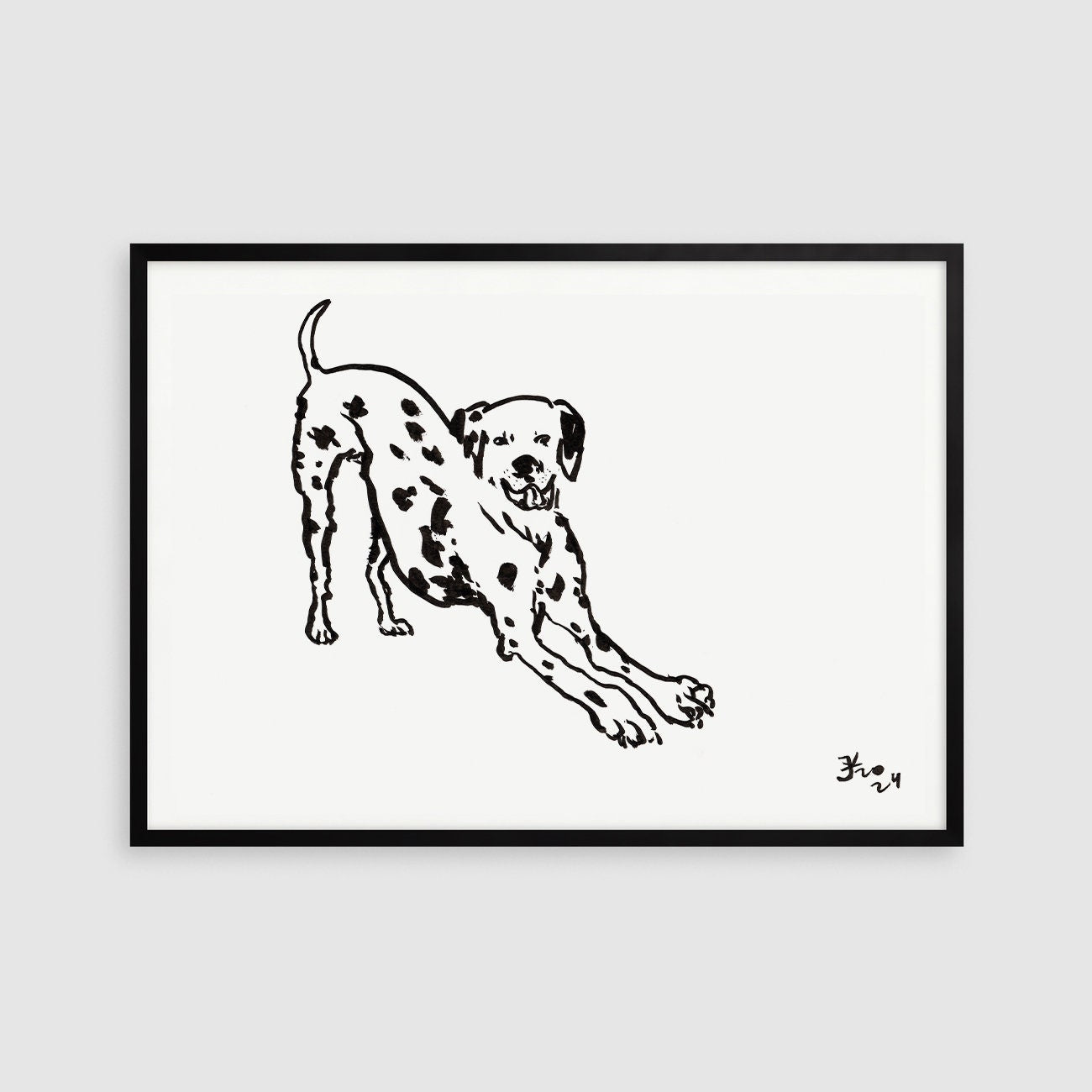 Dalmatian Digital Download Poster, Pet Dog Nursery, Dalmatian Adoption, Funny Dog Illustration, Black and White accent Decor, Dalmatians Dog