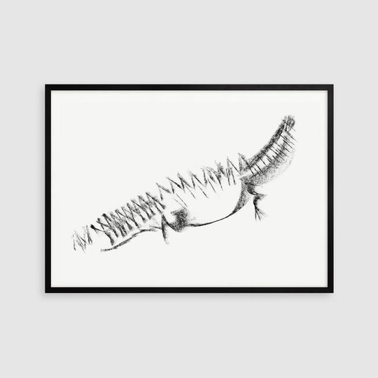 Crocodile Shirt Print, Alligator Teeth Art, Kids Bath Decor, Digital Download, Minimalist Croco, Nursery Crocodile Art, Nursery Animal Art