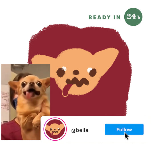 Dog Bad Portrait for Become Influencer ~ Digital Download